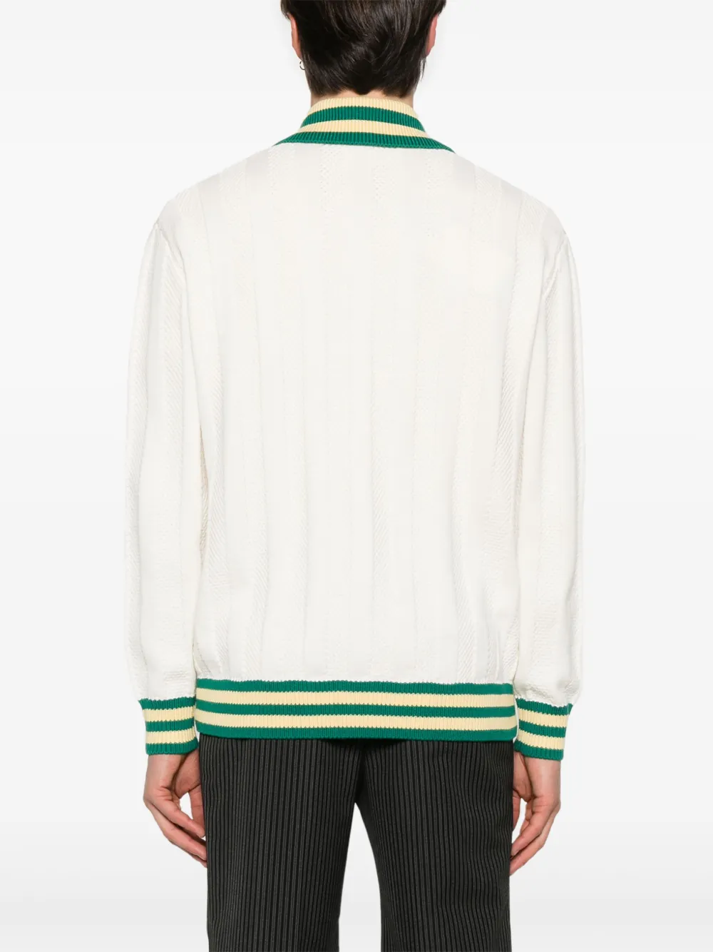 Drôle De Monsieur Le Cardigan Après-Sport jack Wit