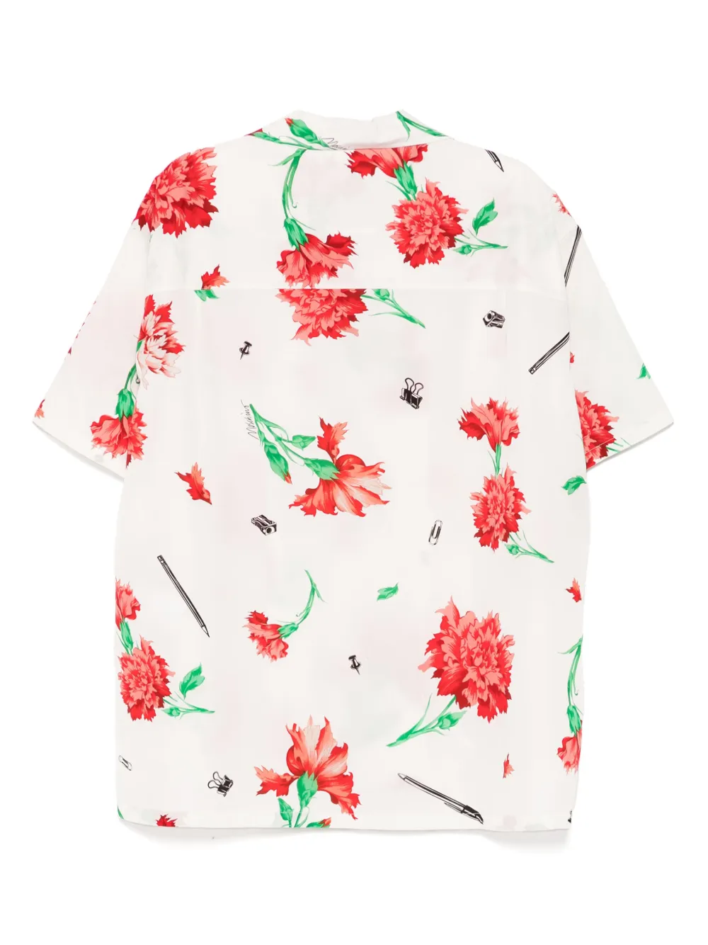 Moschino floral-print shirt - Wit