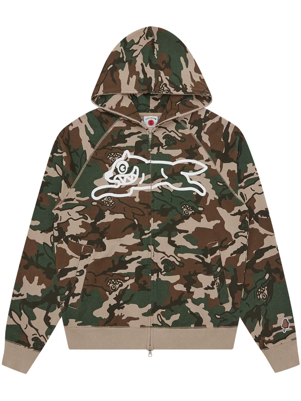 camouflage-print hoodie