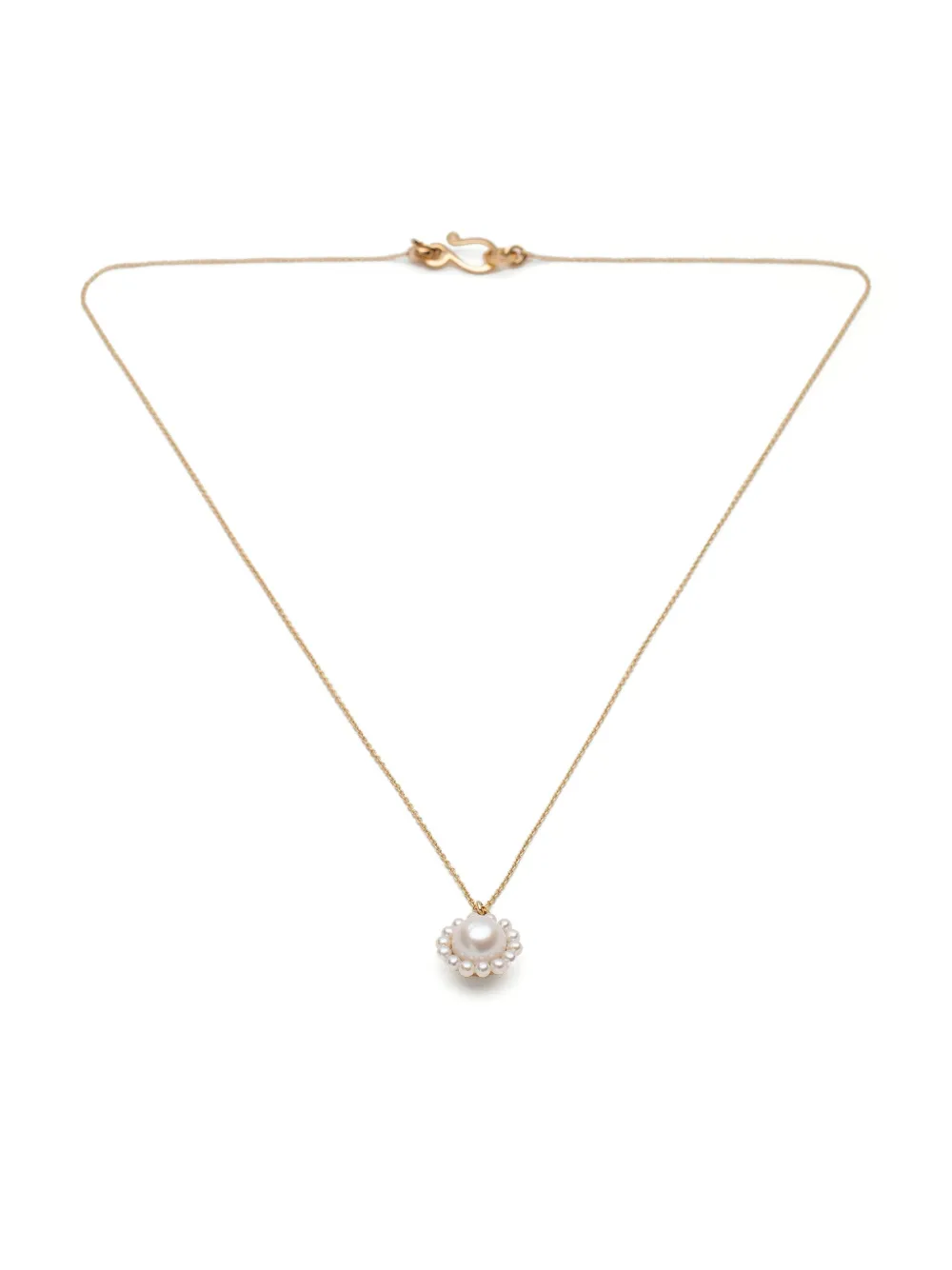 14kt recycled yellow gold Jeanne pearl necklace