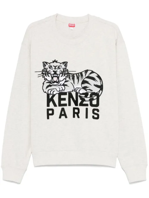 Sweat brodé Happy Tiger - Kenzo - Modalova