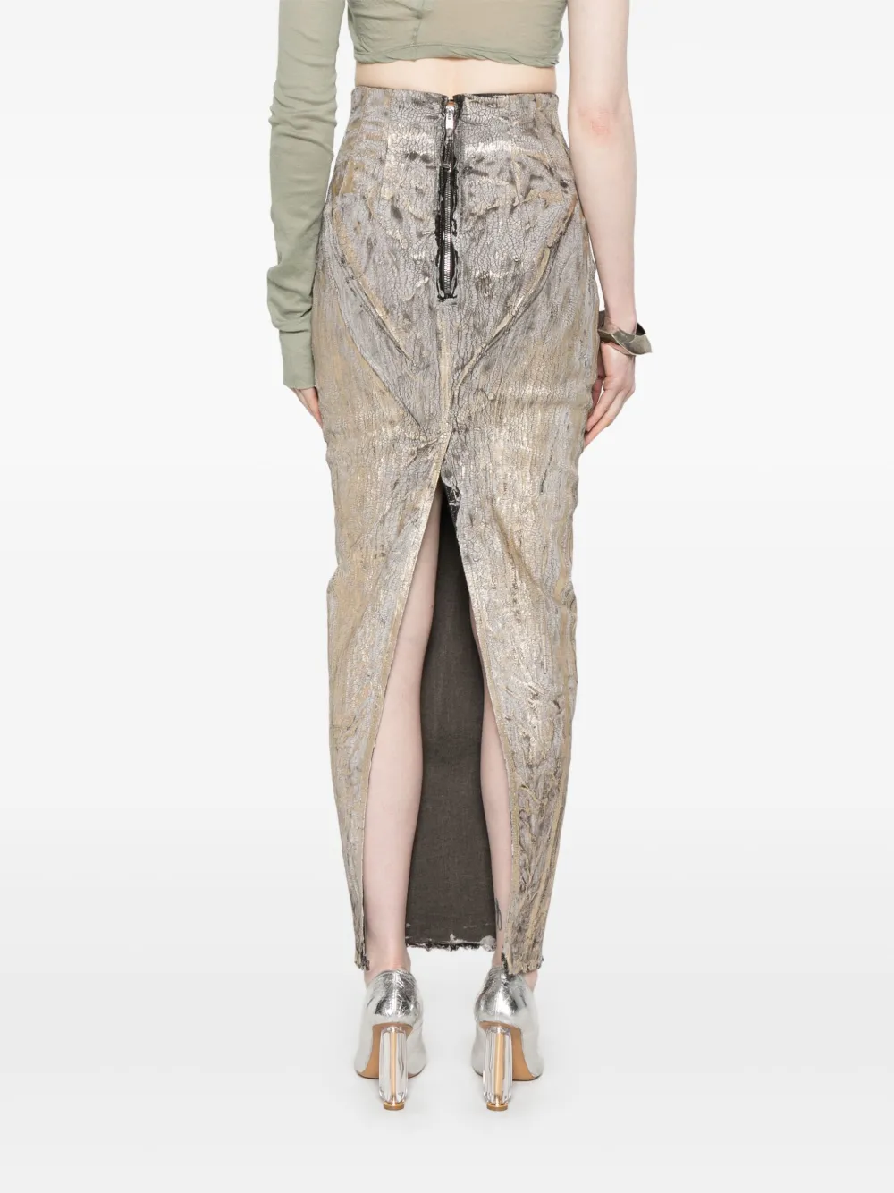Rick Owens Dirt Pillar rok Beige