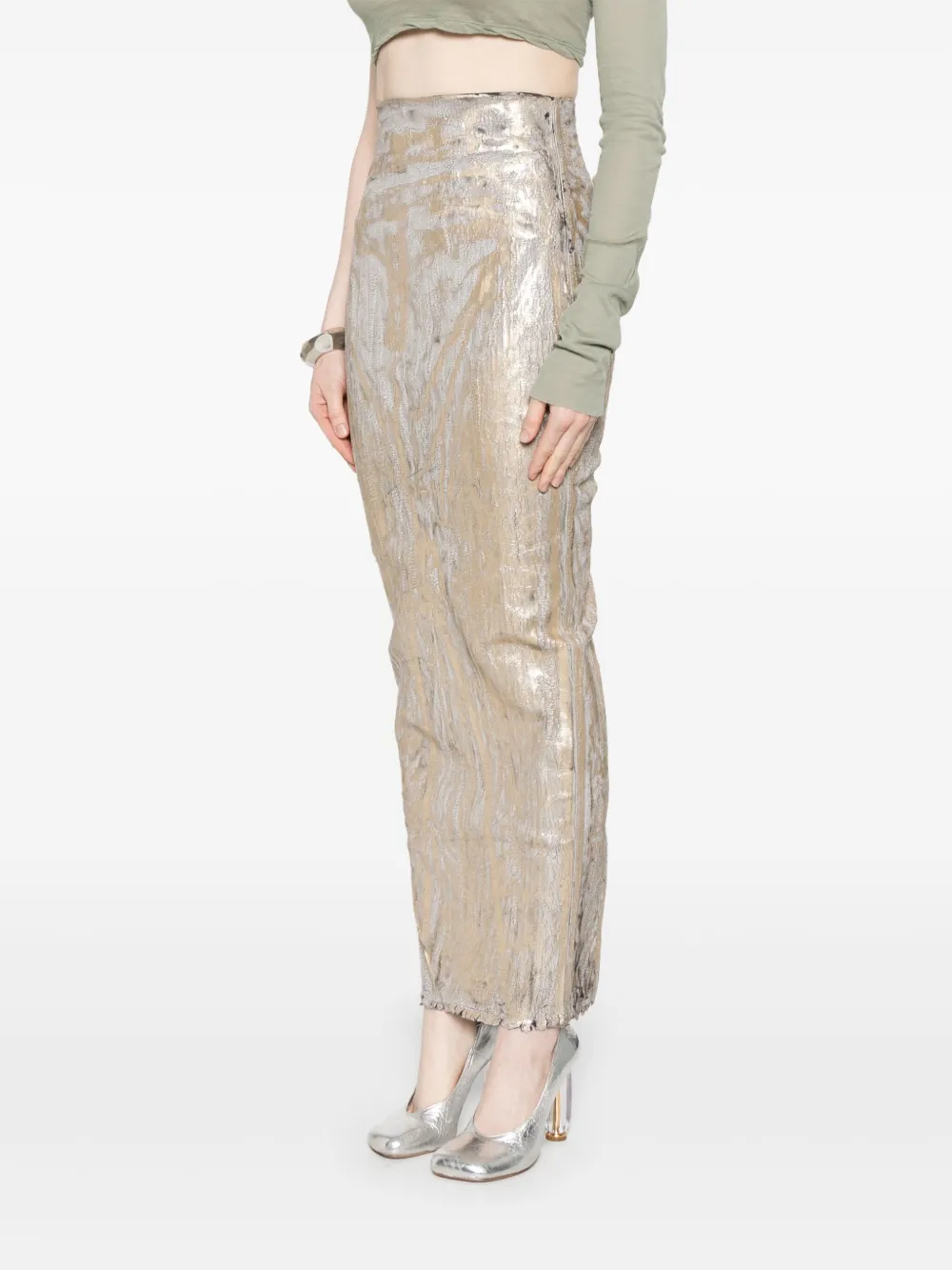 Rick Owens Dirt Pillar rok Beige