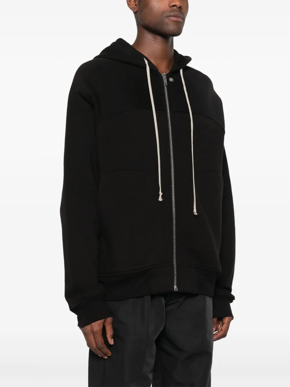 Rick Owens Hoodie met rits Zwart