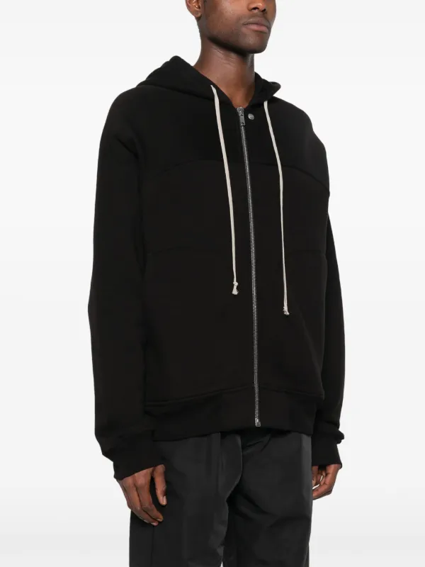 大人気! RICK OWENS シンプル コットン ジップアップ パーカー Rick Owens☆関税込☆ジップアップコットンジャージーパーカー
