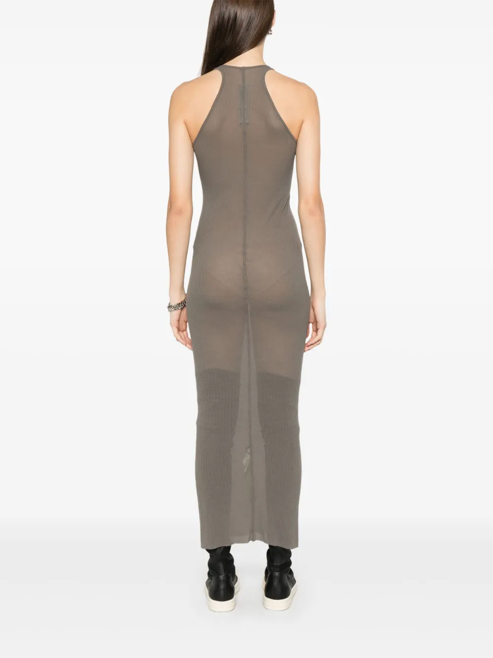 Rick Owens Geribbelde jurk Bruin