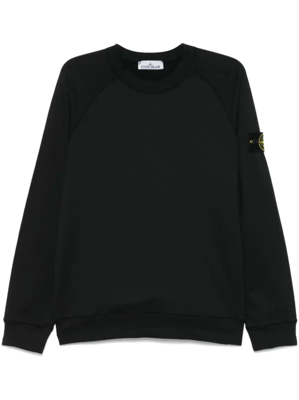 Stone Island コンパスバッジ スウェットシャツ | ブラック | FARFETCH JP