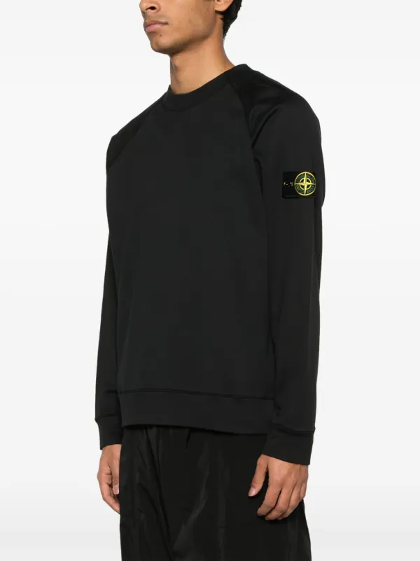 Stone Island コンパスバッジ スウェットシャツ | ブラック | FARFETCH JP