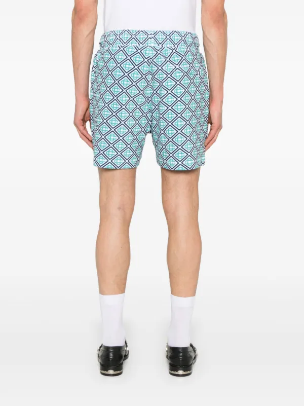 Casablanca Shorts De Toalla Con Monograma Azul FARFETCH CR