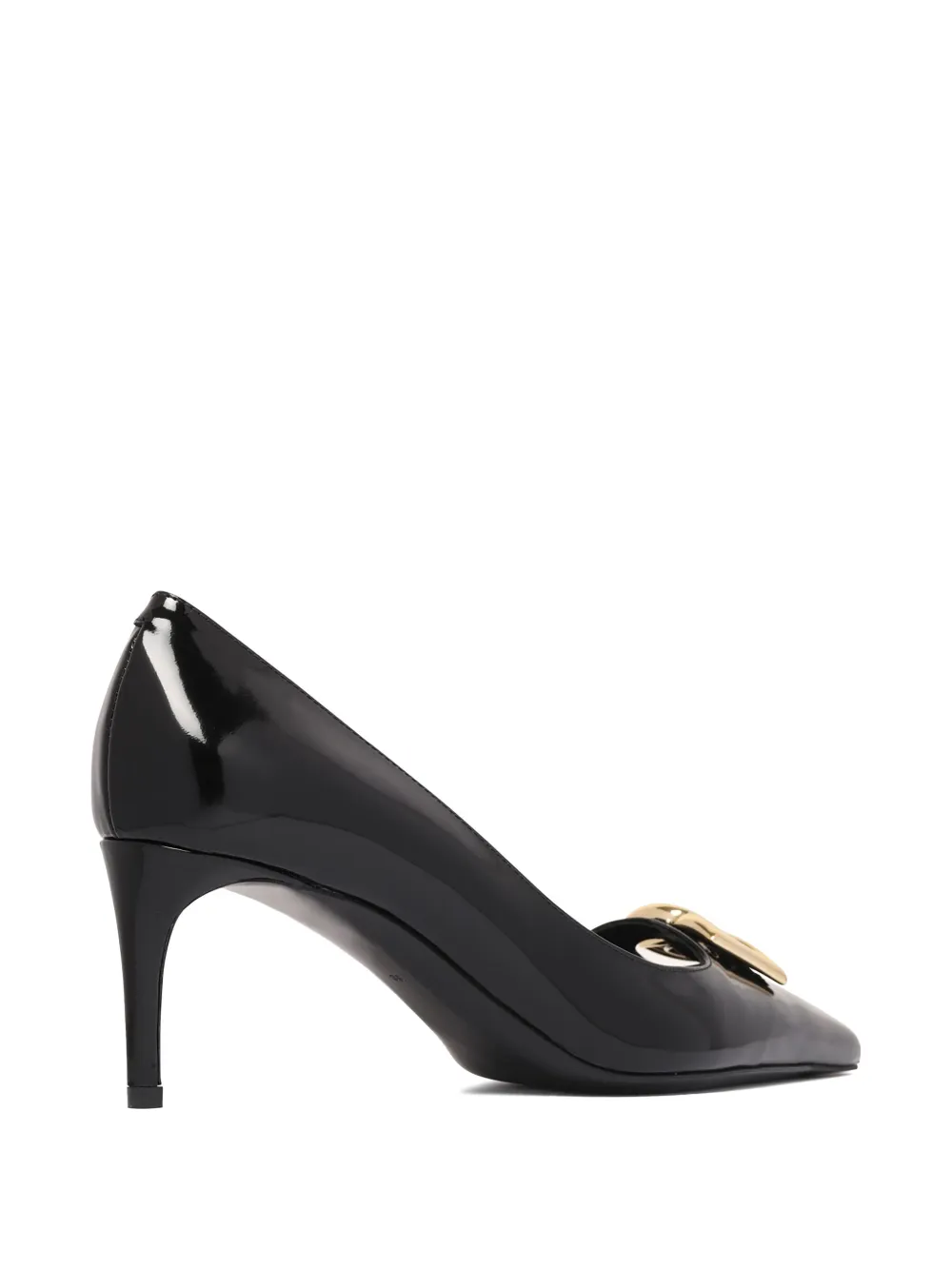 Dolce & Gabbana 90mm logo-plaque pumps Black