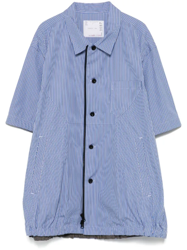 Sacai Striped Shirt in Blue