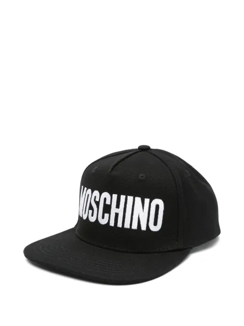 Moschino logo-embroidered canvas hat