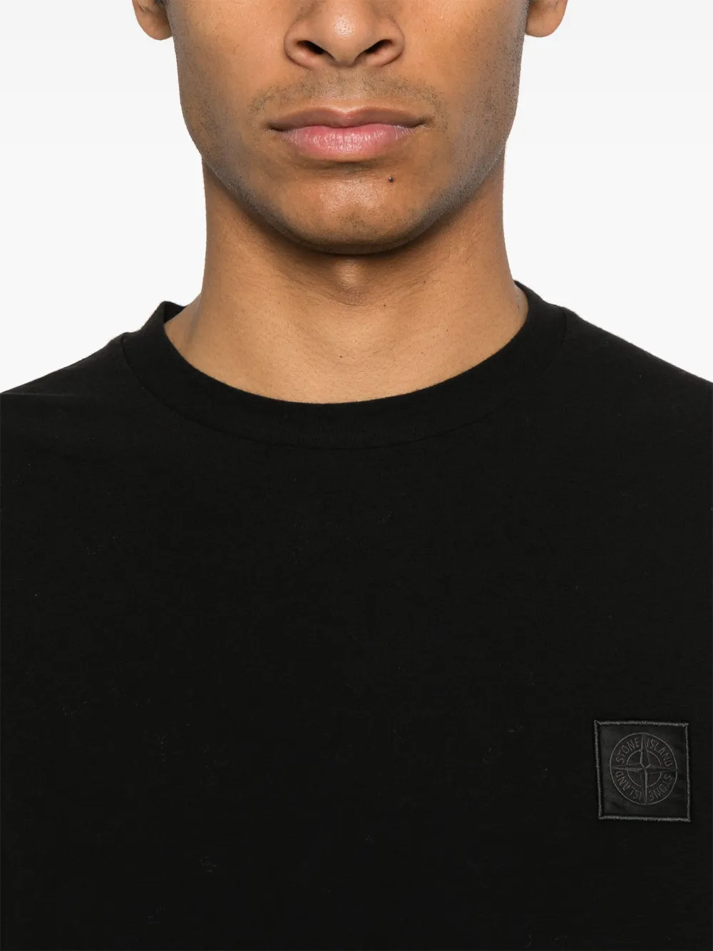 Stone Island Lichtgewicht jersey T-shirt Zwart