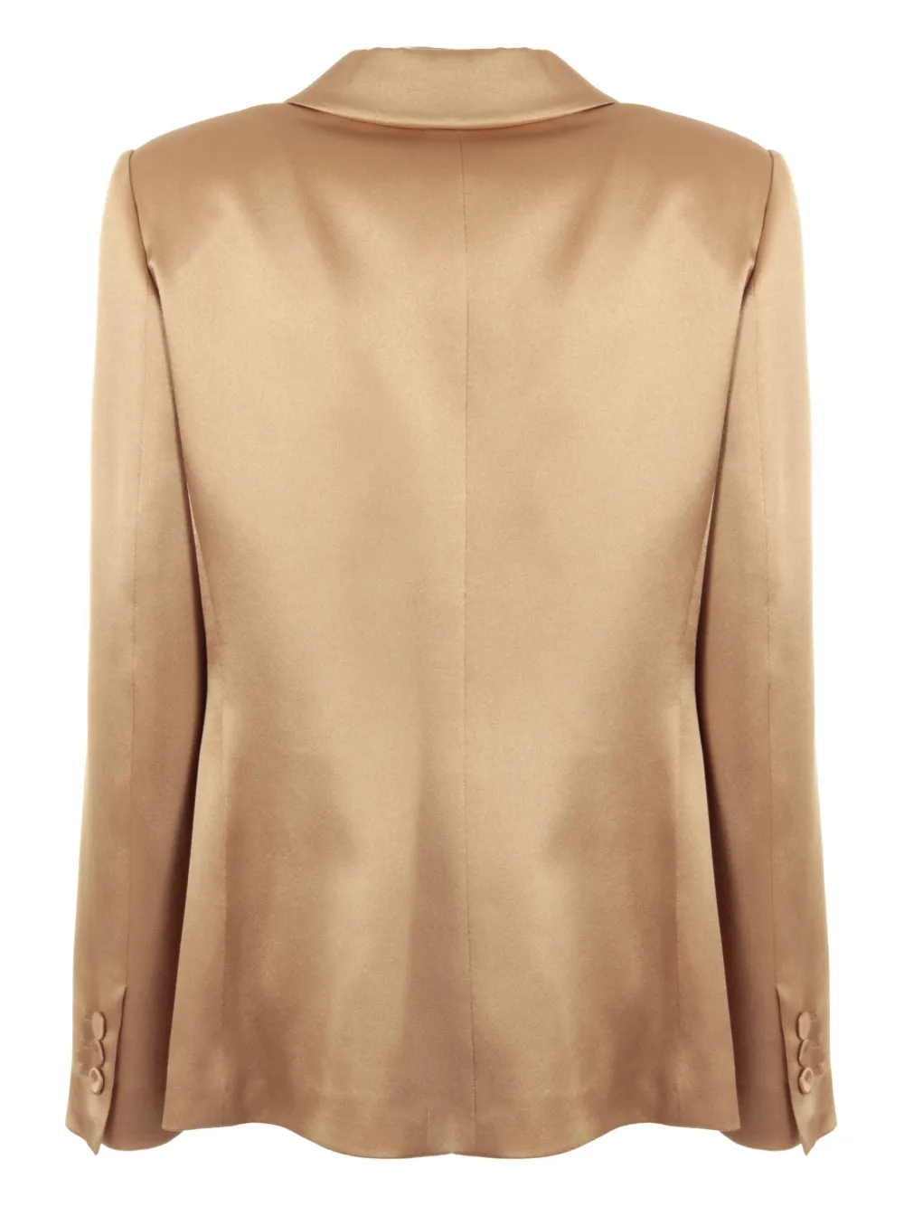 Alberta Ferretti satin blazer - Bruin