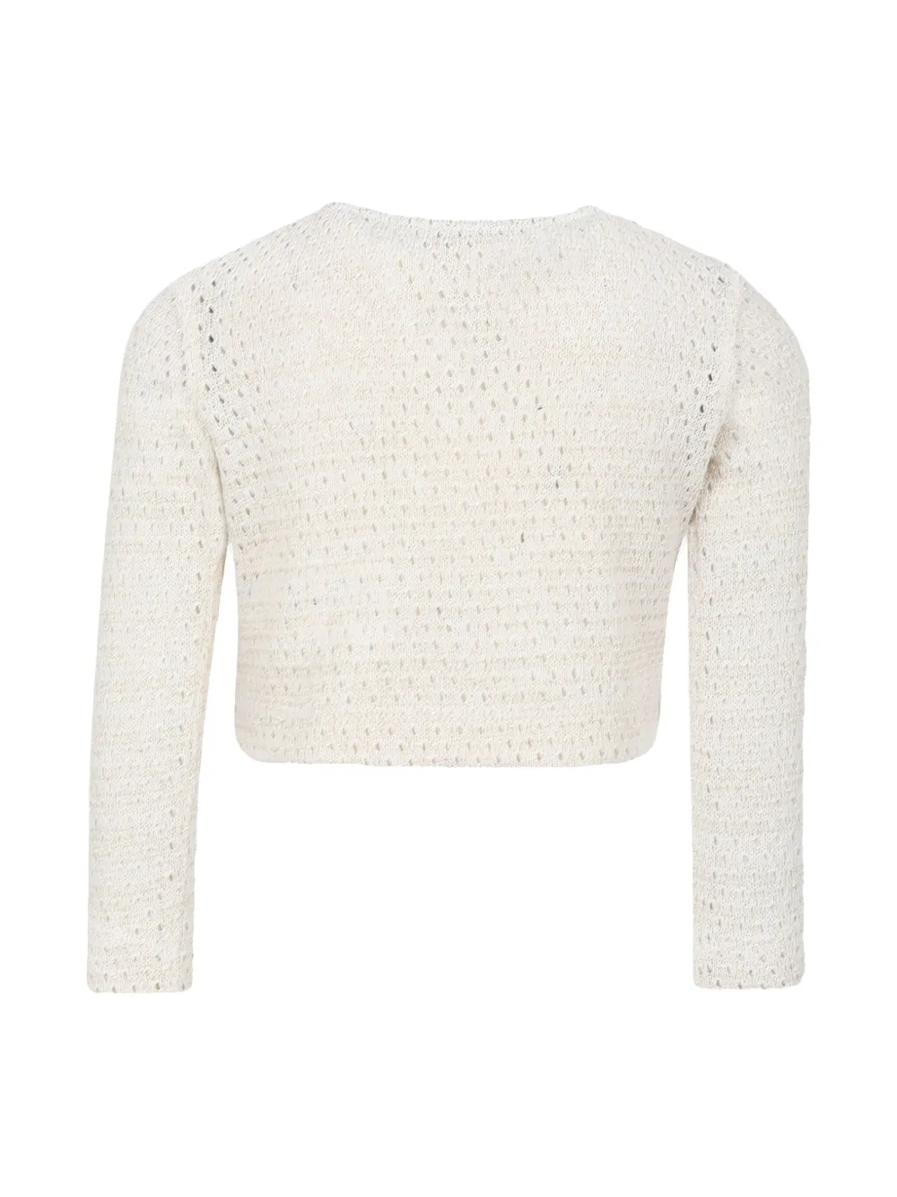 Caffe' D'orzo Cardigan Mit Lurex-detail In Neutral