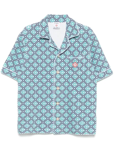 Casablanca monogram towelling shirt