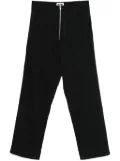 Magliano zip-up straight-leg trousers - Black