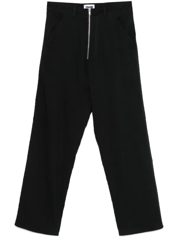 magliano 専用 Magliano ジップアップ ストレートパンツ | ブラック | FARFETCH JP