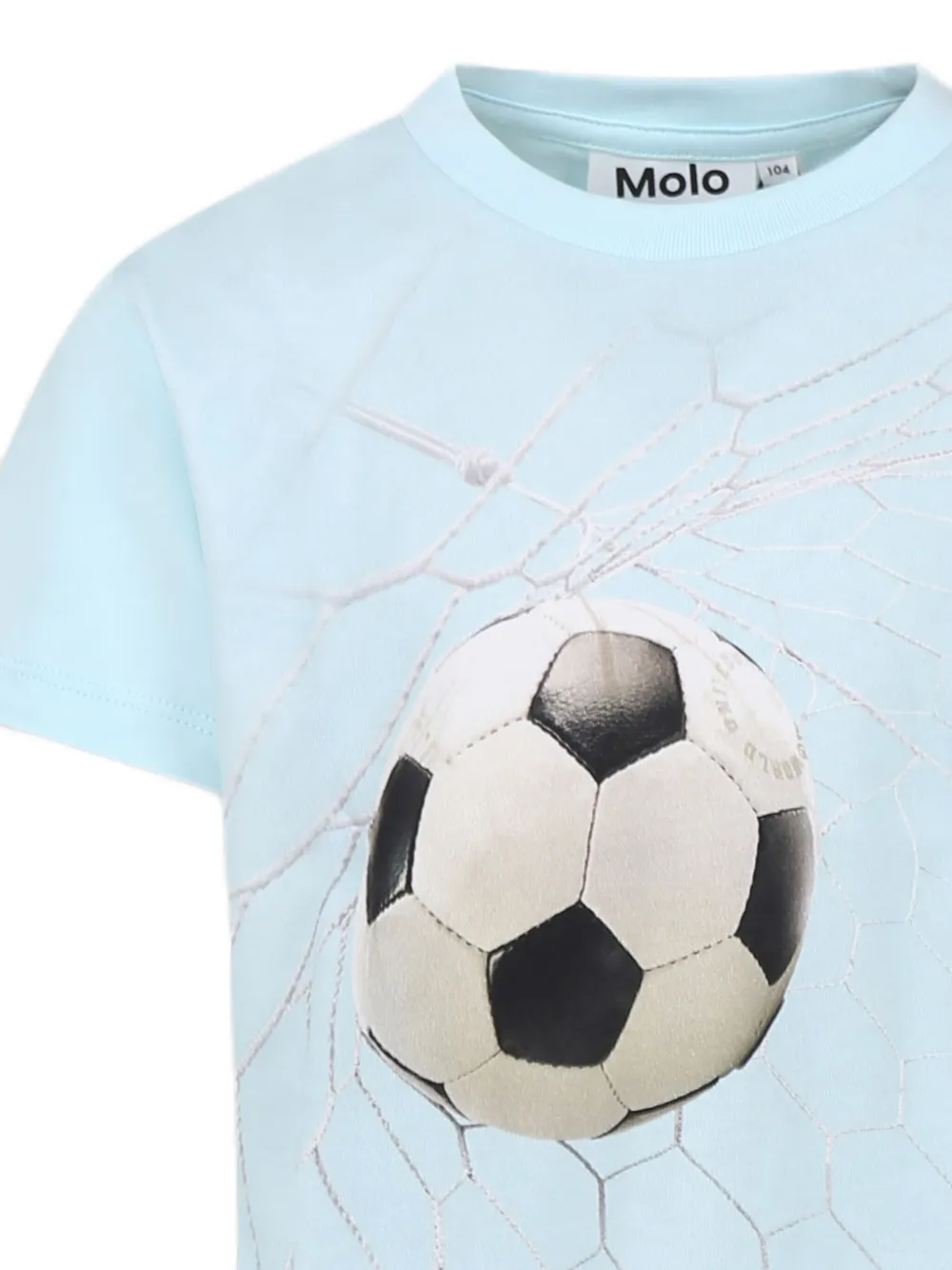 Molo T-shirt met voetbalpatroon Blauw