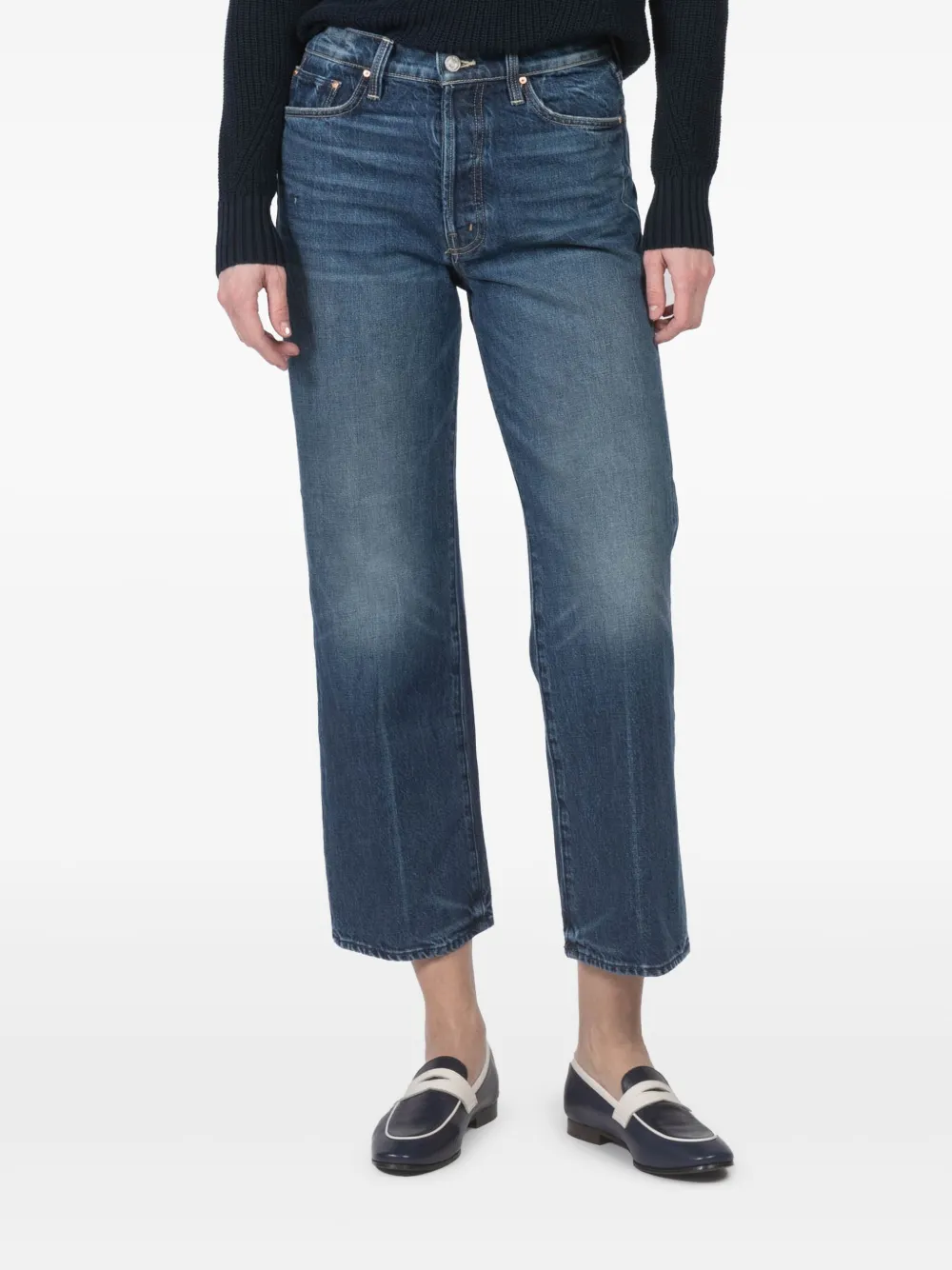 MOTHER Straight jeans Blauw