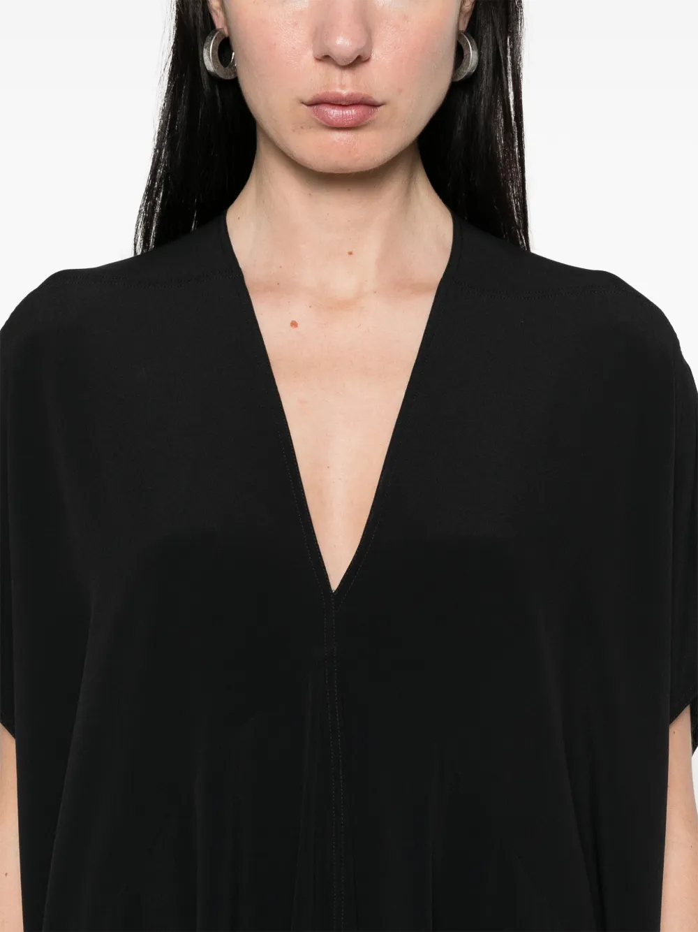 Rick Owens TommyKite midi-jurk Zwart