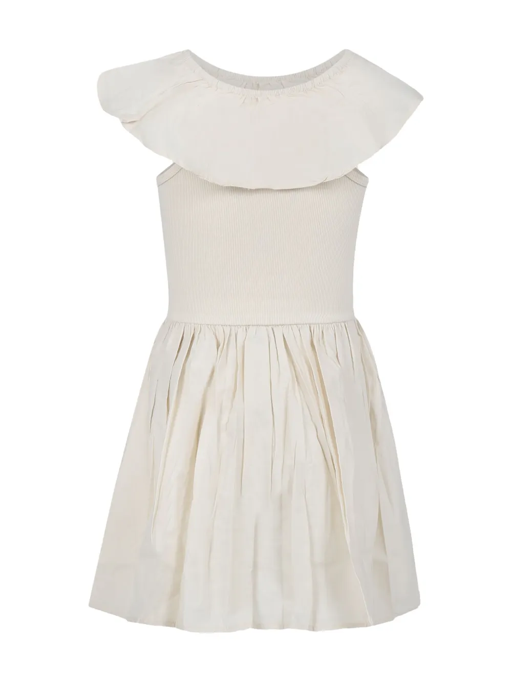 Molo ruffled dress - Beige