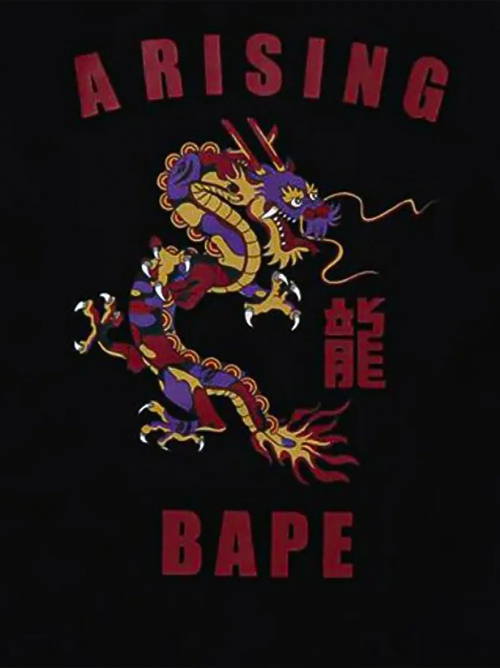 A BATHING APE Sweater met print Zwart