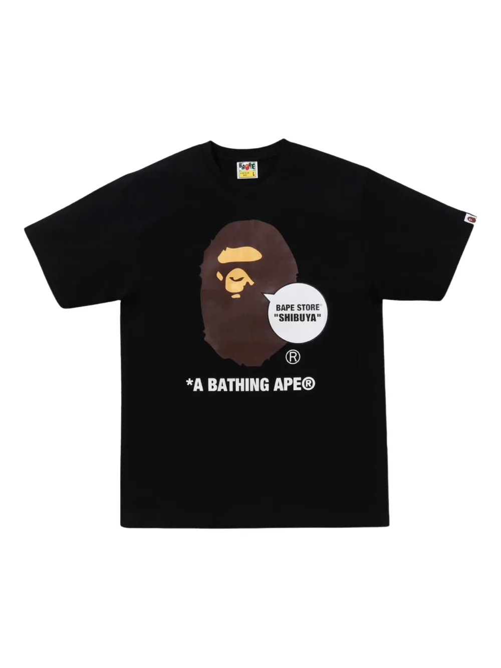 A BATHING APE Shibuya Ape Head T-shirt Zwart