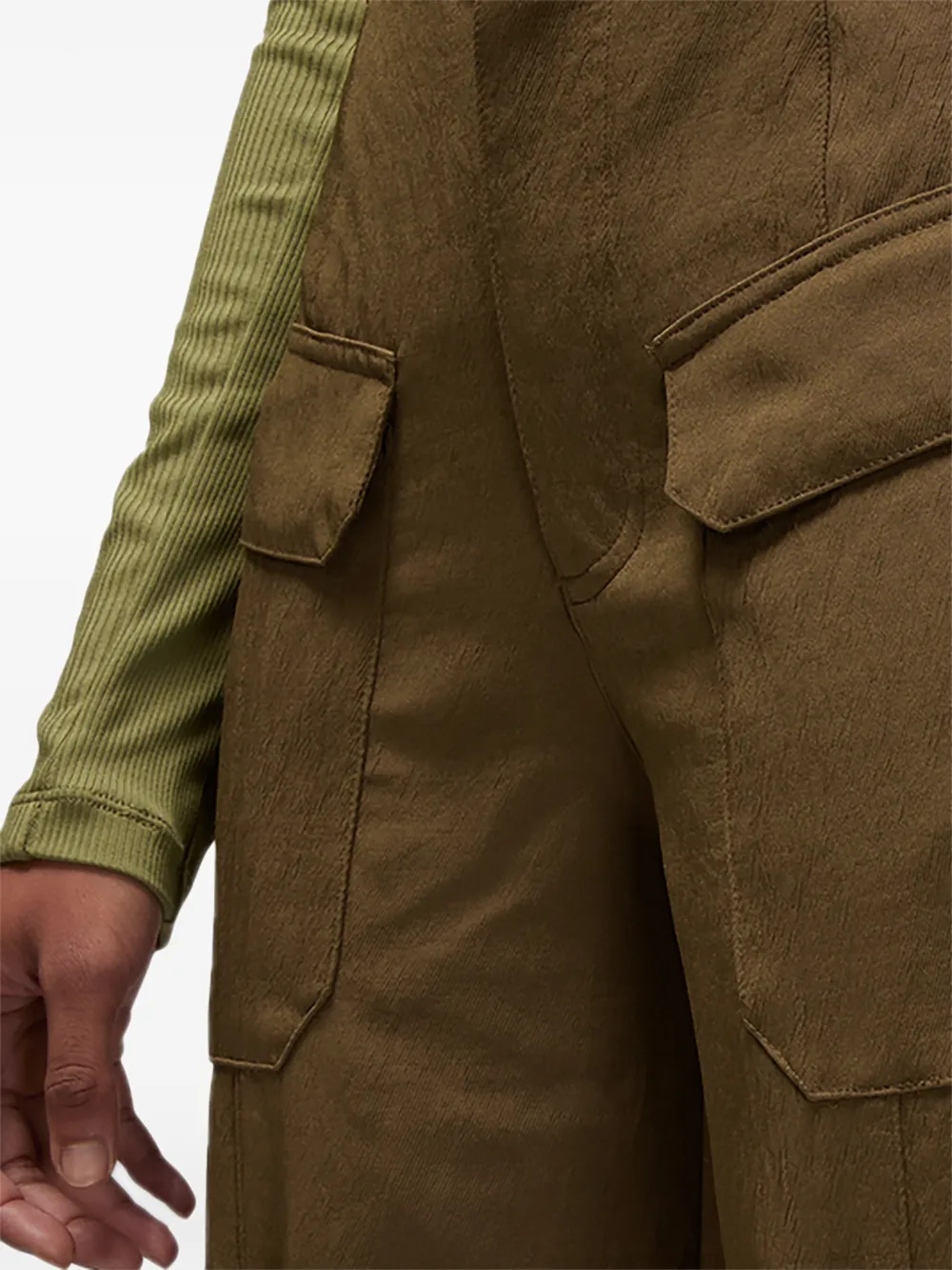 Jordan logo-patch cargo pants Groen