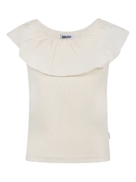 Molo ruffle-detailing T-shirt 