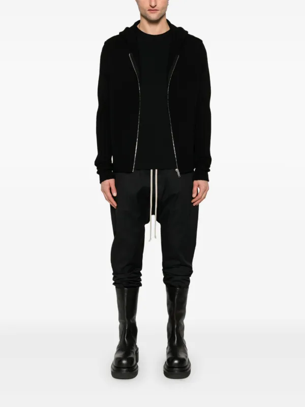 Rick Owens ジップアップ パーカー | ブラック | FARFETCH JP