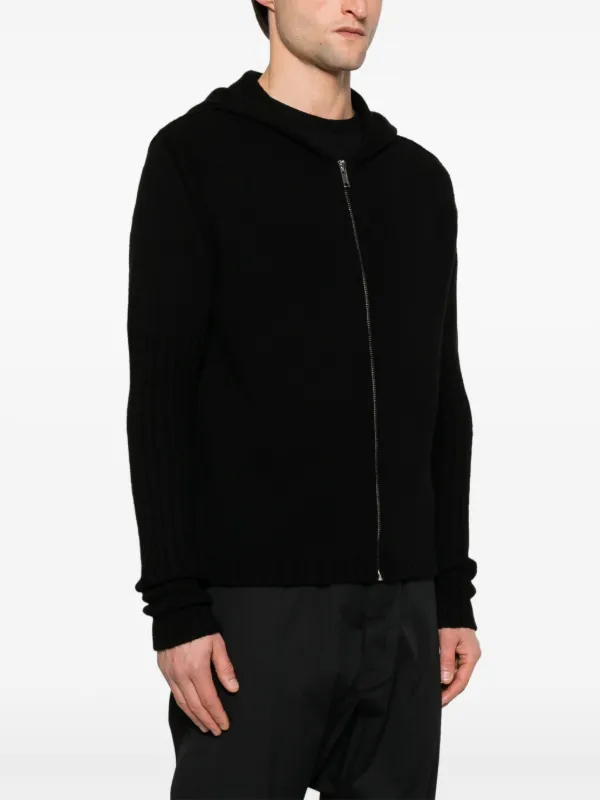 Rick Owens ジップアップ パーカー | ブラック | FARFETCH JP
