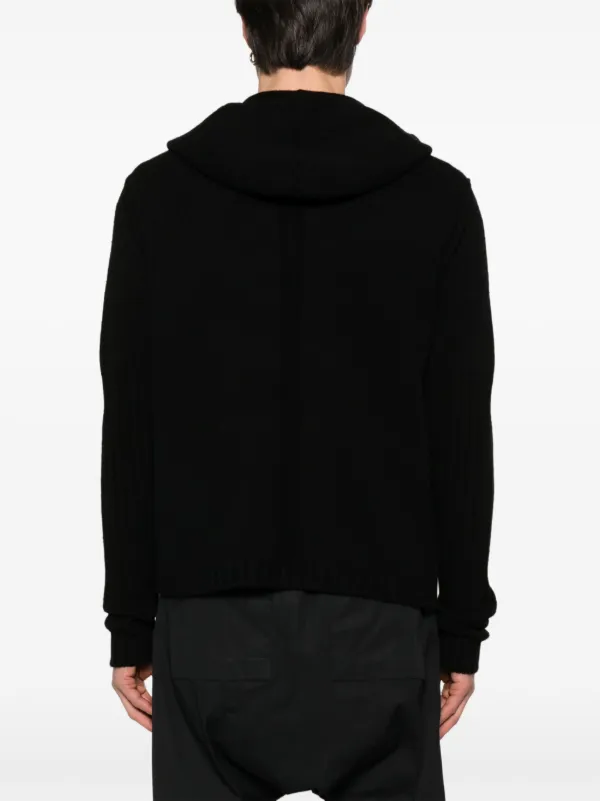 Rick Owens ジップアップ パーカー | ブラック | FARFETCH JP