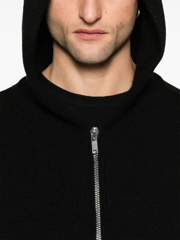 Rick Owens ジップアップ パーカー | ブラック | FARFETCH JP