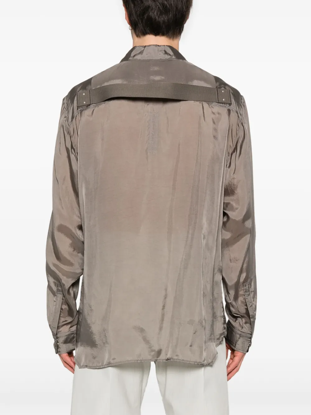 Rick Owens Jumbo Fogpocket overhemd Beige