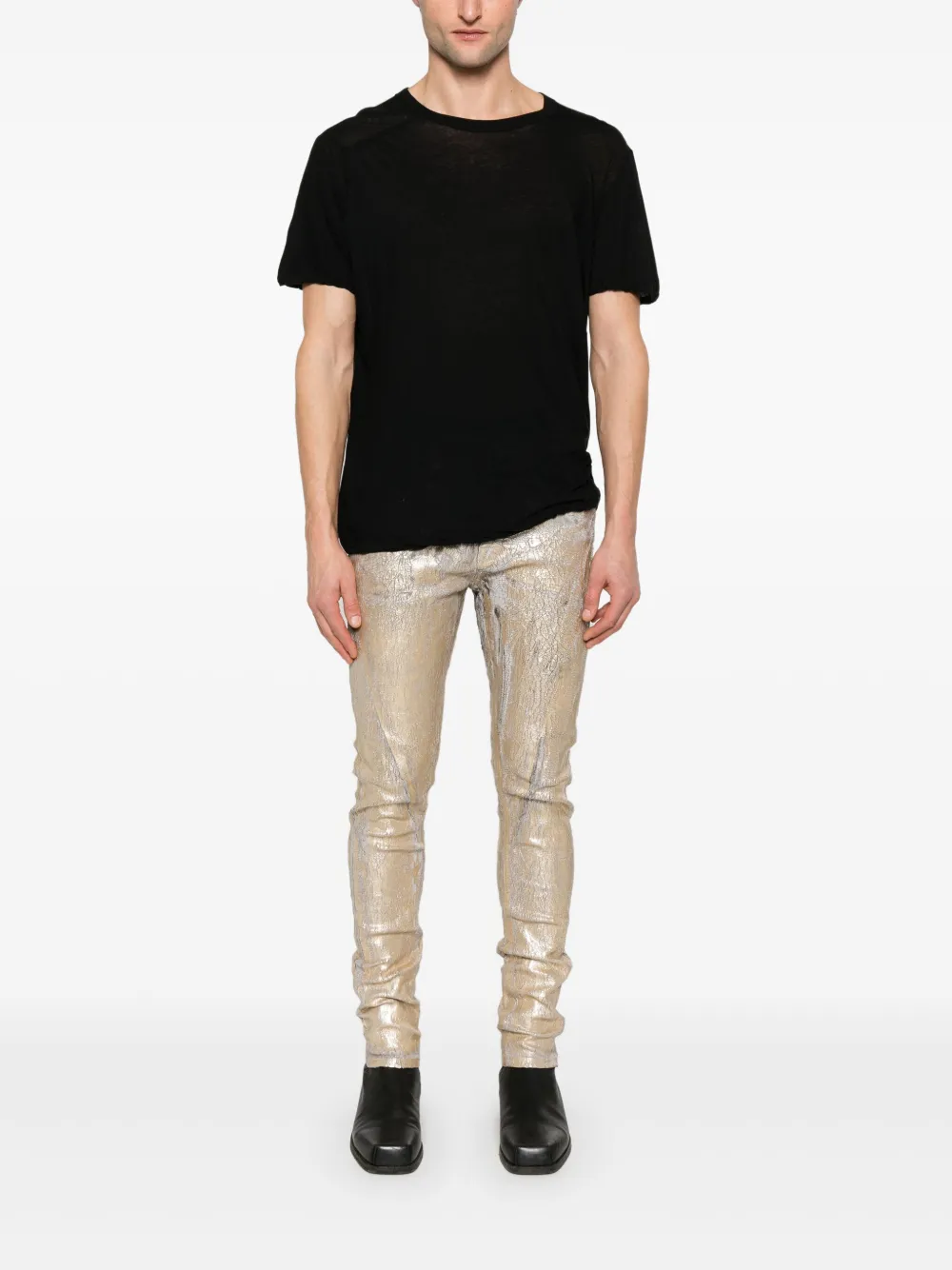 Rick Owens T-shirt met print - Zwart