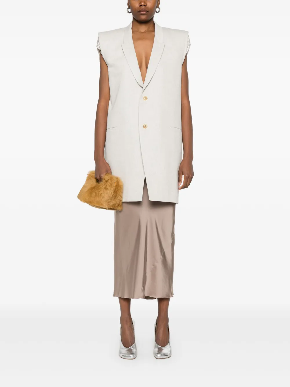 Rick Owens Midi-rok - Beige