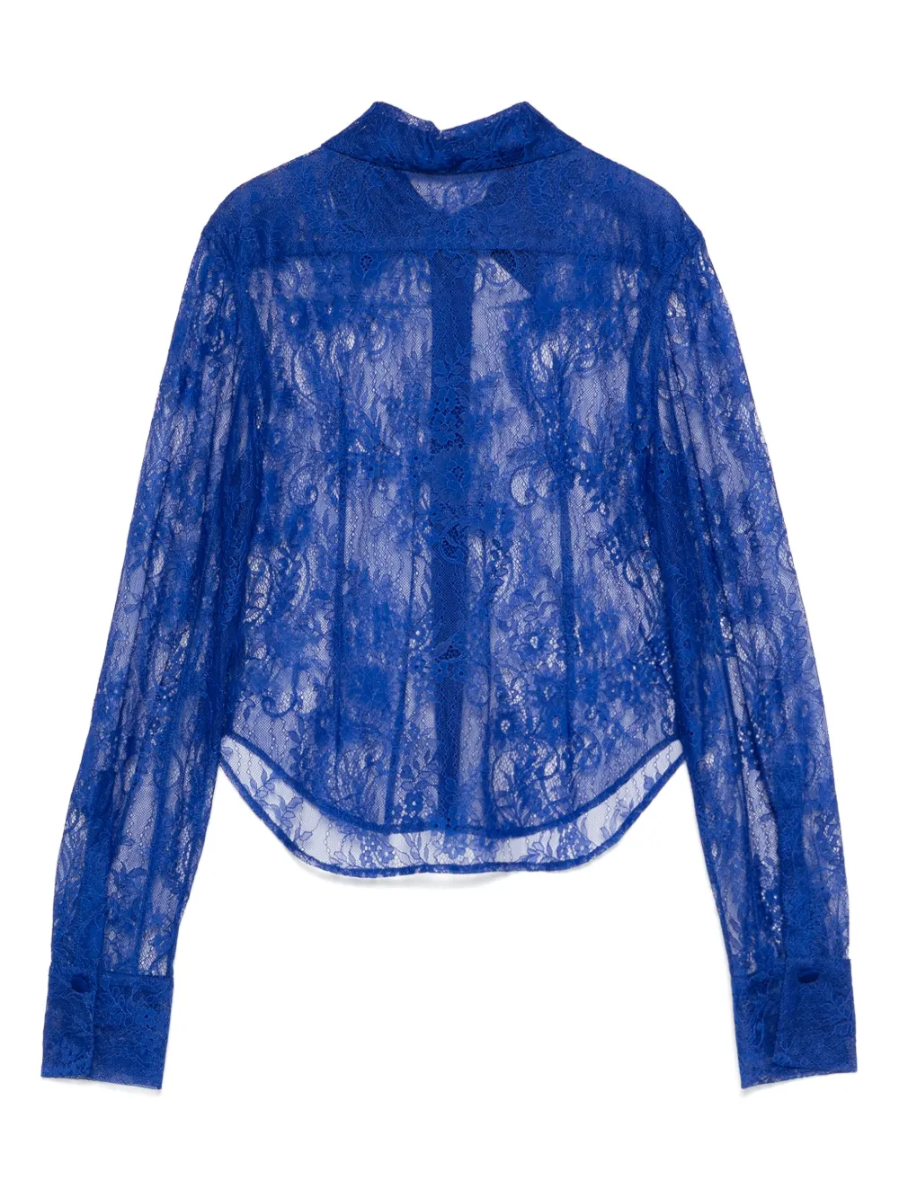 Atu Body Couture x Rue Ra blouse met bloemenkant - Blauw