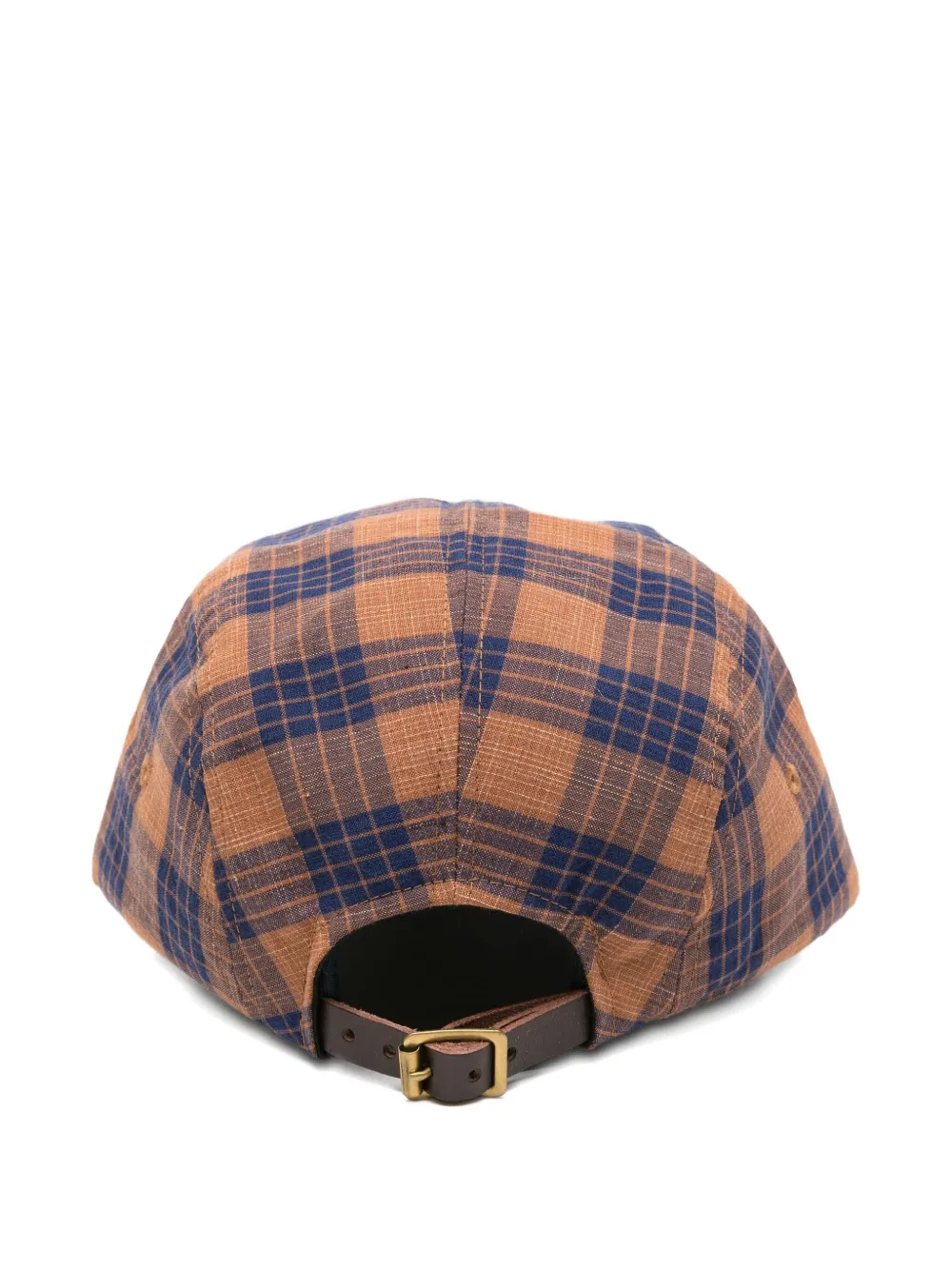 Visvim plaid-check santome cap - Oranje