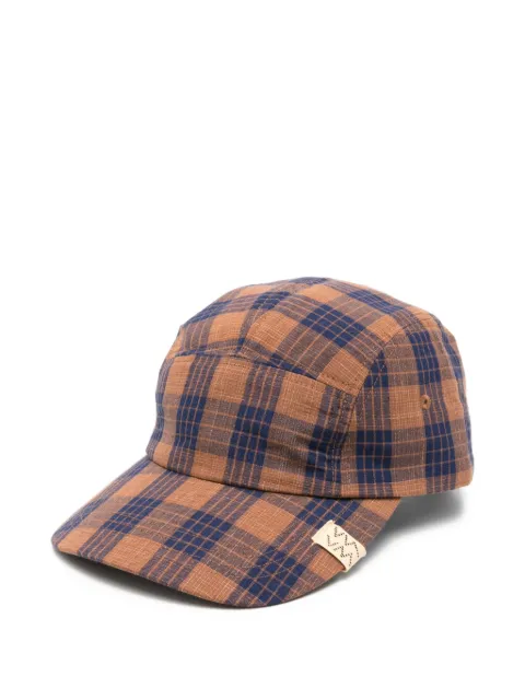visvim plaid-check santome cap