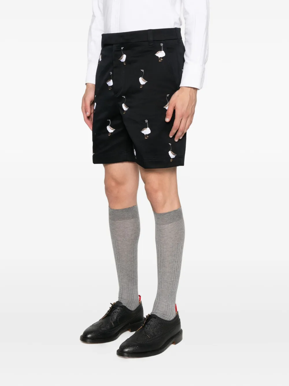 Thom Browne Goose shorts Zwart