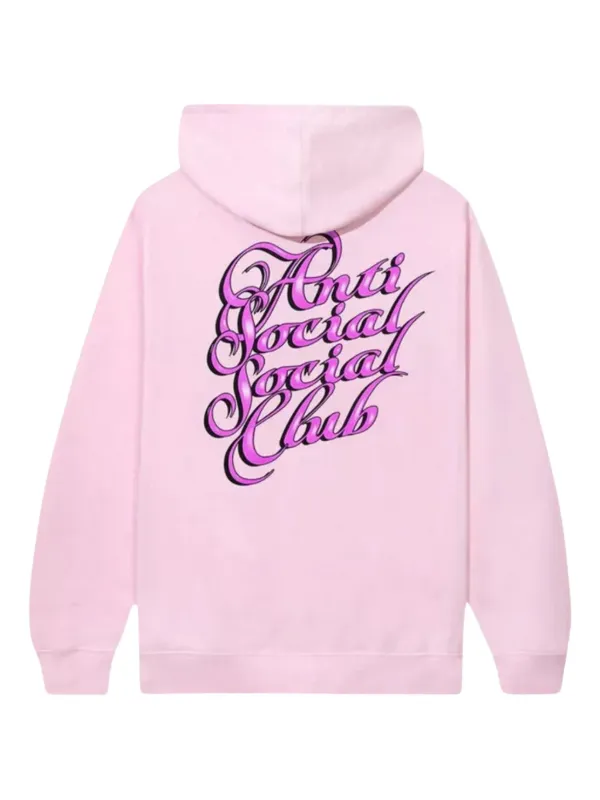 Anti Social Social Club Eyelash Hoodie Pink FARFETCH ID