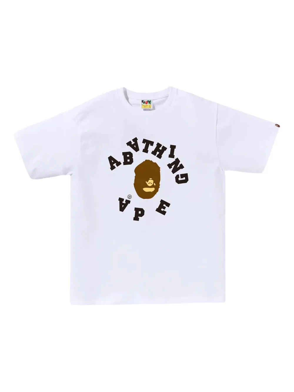 A BATHING APE Reverse Ape Head T-shirt Wit