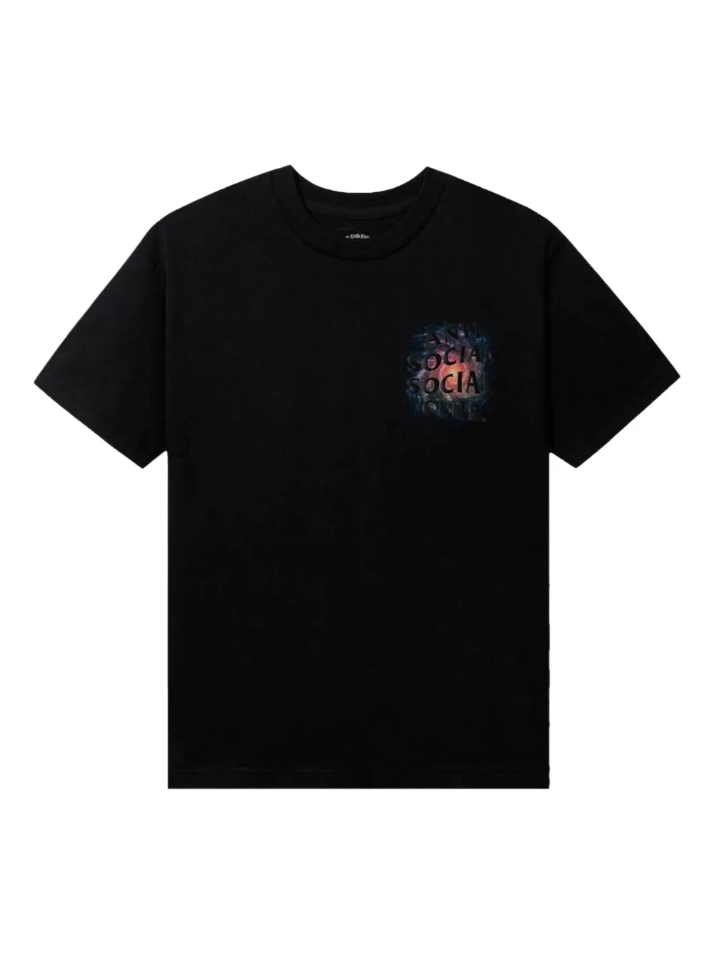 Anti Social Club Tonight Ill Sit T-shirt Zwart