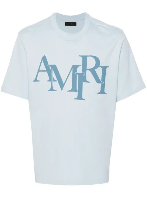 AMIRI Staggered Tee Mens Style : Amjyte1078 "CERULEAN"