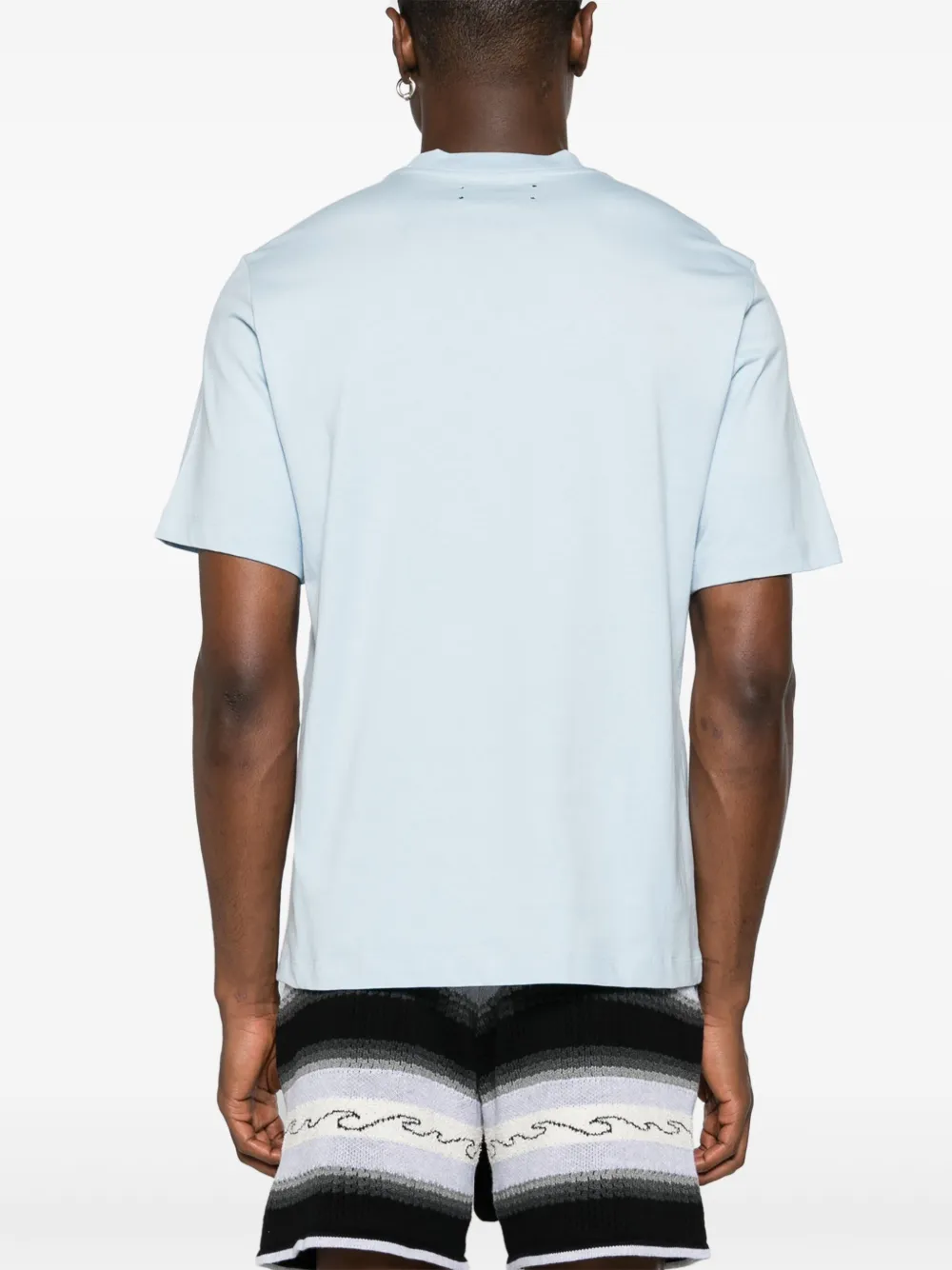 AMIRI T-shirt met logoprint 504 Cerulean