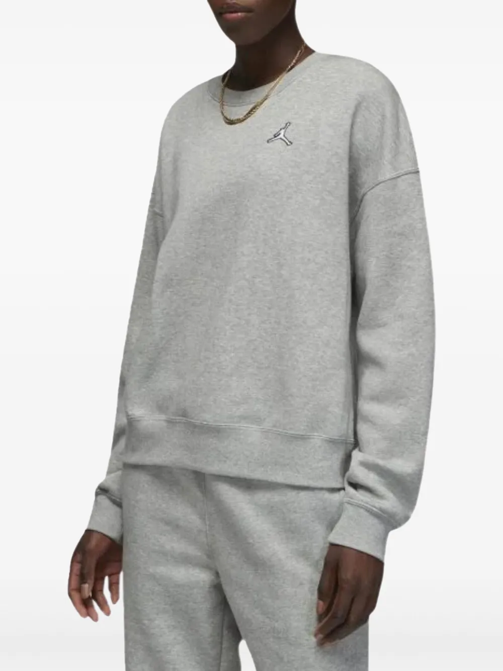 Jordan Brooklyn Fleece "Heather Grey" sweater Grijs