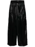 Jil Sander satin palazzo pants - Black