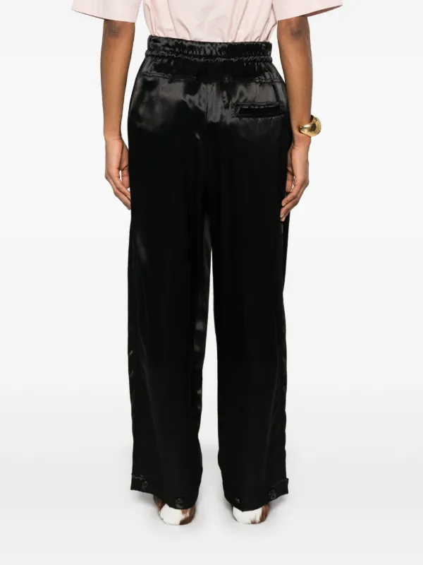 【関税&送料込】Jil Sander Black Satin Palazzo Pants Jil Sander Satin Palazzo Pants | Black | FARFETCH HK