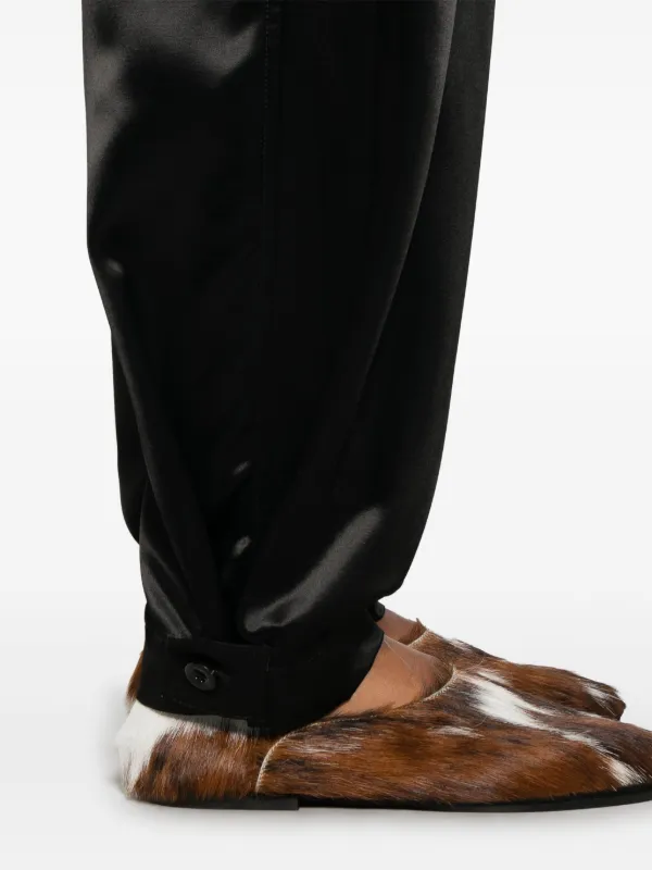 【関税&送料込】Jil Sander Black Satin Palazzo Pants Jil Sander Wide-leg and palazzo pants for Women | Online